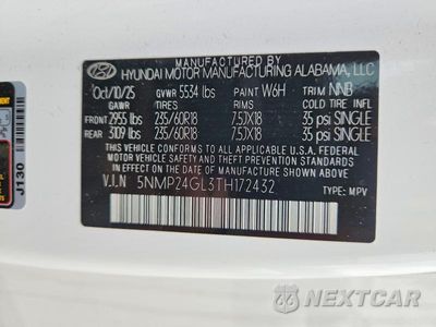 Zdjęcie 14 z 14 samochodu: 2026 HYUNDAI SANTA FE SEL VIN:5NMP24GL3TH172432 - miniatura