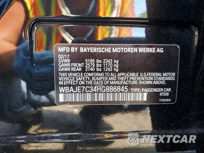 Zdjęcie 12 z 12 samochodu: 2017 BMW 540 XI VIN:WBAJE7C34HG886845 - miniatura