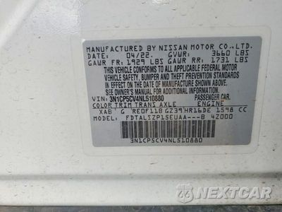Zdjęcie 13 z 13 samochodu: 2022 NISSAN KICKS SV VIN:3N1CP5CV4NL510880 - miniatura