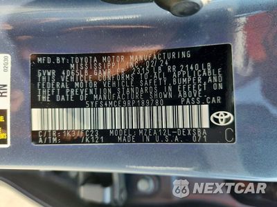 Zdjęcie 12 z 12 samochodu: 2024 TOYOTA COROLLA SE VIN:5YFS4MCE9RP189780 - miniatura