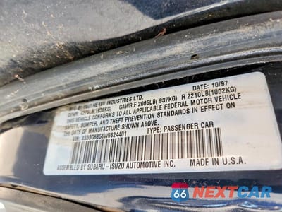 Zdjęcie 14 z 14 samochodu: 1998 SUBARU LEGACY 30TH ANNIVERSARY OUTBACK VIN:4S3BG6856W6624401 - miniatura