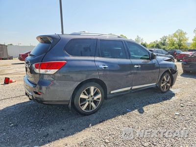 Trzecie zdjęcie samochodu z tyłu: 2014 NISSAN PATHFINDER S VIN:5N1AR2MM8EC715211 - miniatura