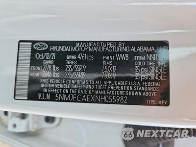 Zdjęcie 13 z 13 samochodu: 2022 HYUNDAI TUCSON SEL VIN:5NMJFCAEXNH055982 - miniatura