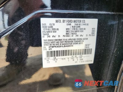 Zdjęcie 14 z 14 samochodu: 2020 FORD EDGE SE VIN:2FMPK4G91LBA68536 - miniatura