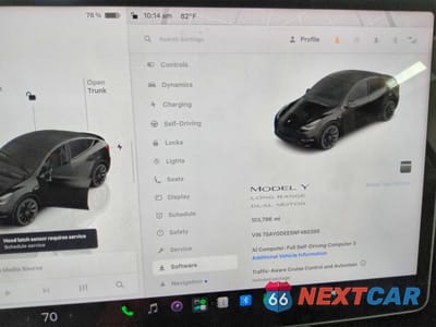 Zdjęcie 9 z 14 samochodu: 2022 TESLA MODEL Y VIN:7SAYGDEE5NF480395 - miniatura