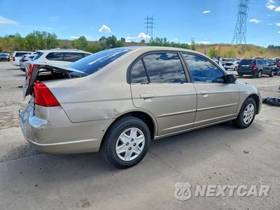 Trzecie zdjęcie samochodu z tyłu: 2003 HONDA CIVIC LX VIN:1HGES16523L007108 - miniatura