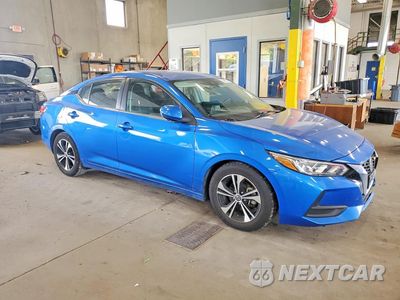 Czwarte zdjęcie samochodu z boku: 2021 NISSAN SENTRA SV VIN:3N1AB8CV3MY284971 - miniatura