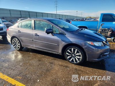 Czwarte zdjęcie samochodu z boku: 2015 HONDA CIVIC EXL VIN:2HGFB2F92FH521037 - miniatura