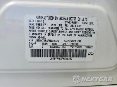 Zdjęcie 12 z 12 samochodu: 2015 INFINITI Q50 PREMIUM VIN:JN1BV7AR4FM419330 - miniatura