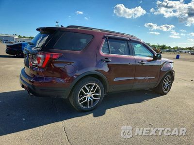 Trzecie zdjęcie samochodu z tyłu: 2018 FORD EXPLORER SPORT VIN:1FM5K8GT4JGA50807 - miniatura