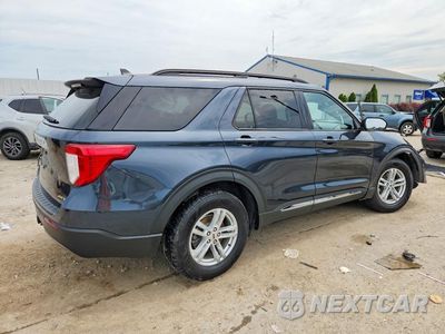 Trzecie zdjęcie samochodu z tyłu: 2022 FORD EXPLORER XLT VIN:1FMSK8DH8NGA13879 - miniatura