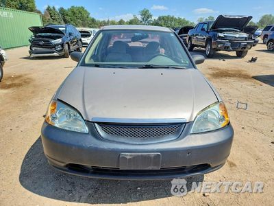 Piąte zdjęcie samochodu w środku: 2002 HONDA CIVIC LX VIN:1HGES16532L049608 - miniatura