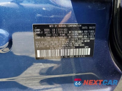 Zdjęcie 14 z 14 samochodu: 2021 SUBARU ASCENT LIMITED VIN:4S4WMAMD5M3447229 - miniatura