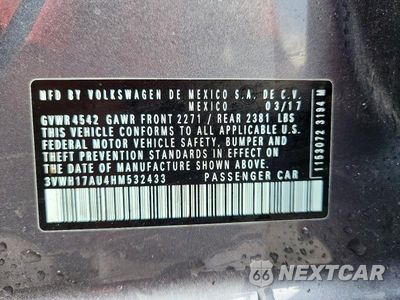 Zdjęcie 12 z 12 samochodu: 2017 VOLKSWAGEN GOLF ALLTRACK S VIN:3VWH17AU4HM532433 - miniatura