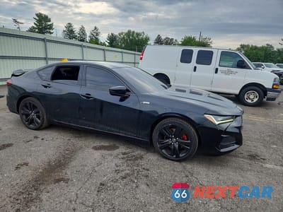 Czwarte zdjęcie samochodu z boku: 2021 ACURA TLX TECH A VIN:19UUB5F58MA006416 - miniatura