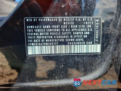 Zdjęcie 12 z 12 samochodu: 2013 VOLKSWAGEN JETTA SEL VIN:3VWLX7AJ7DM389731 - miniatura