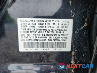 Zdjęcie 12 z 12 samochodu: 2010 HONDA FIT VIN:JHMGE8H22AS000137 - miniatura