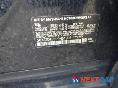 Zdjęcie 13 z 13 samochodu: 2023 BMW X4 XDRIVE30I VIN:5UX33DT05P9N51925 - miniatura