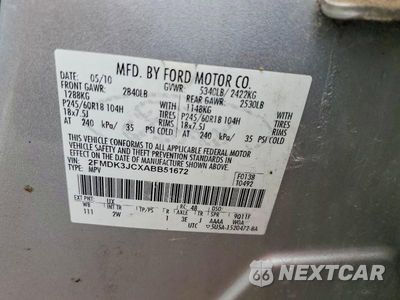 Zdjęcie 13 z 13 samochodu: 2010 FORD EDGE SEL VIN:2FMDK3JCXABB51672 - miniatura