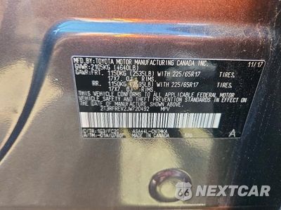 Zdjęcie 14 z 14 samochodu: 2018 TOYOTA RAV4 XLE VIN:2T3RFREV2JW720492 - miniatura