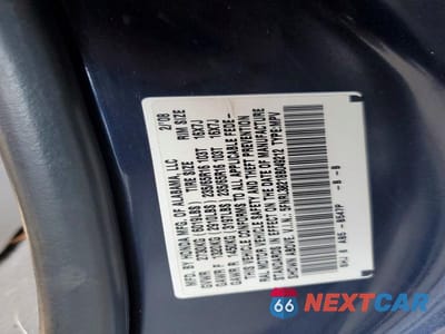 Zdjęcie 13 z 13 samochodu: 2008 HONDA ODYSSEY LX VIN:5FNRL38218B049212 - miniatura