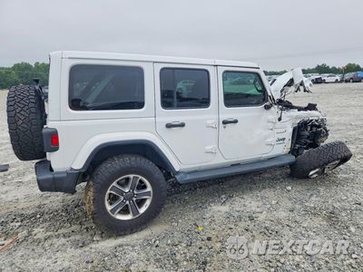 Trzecie zdjęcie samochodu z tyłu: 2021 JEEP WRANGLER UNLIMITED SAHARA VIN:1C4HJXEG9MW594931 - miniatura