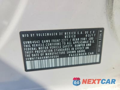 Zdjęcie 12 z 12 samochodu: 2017 VOLKSWAGEN GOLF ALLTRACK S VIN:3VWH17AU4HM530584 - miniatura