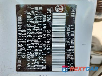 Zdjęcie 12 z 12 samochodu: 2016 TOYOTA AVALON XLE PREMIUM VIN:4T1BK1EB8GU208337 - miniatura