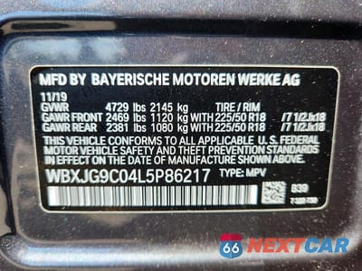 Zdjęcie 13 z 13 samochodu: 2020 BMW X1 XDRIVE28I VIN:WBXJG9C04L5P86217 - miniatura