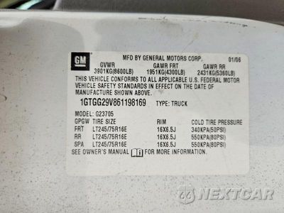 Zdjęcie 12 z 12 samochodu: 2006 GMC SAVANA G2500 VIN:1GTGG29V861198169 - miniatura