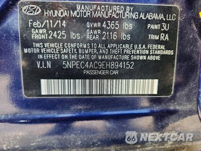 Zdjęcie 13 z 13 samochodu: 2014 HYUNDAI SONATA LIMITED VIN:5NPEC4AC9EH894152 - miniatura