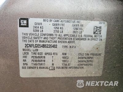 Zdjęcie 14 z 14 samochodu: 2011 CHEVROLET EQUINOX LTZ VIN:2CNFLGE54B6226482 - miniatura