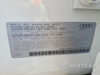 Zdjęcie 12 z 12 samochodu: 2021 AUDI Q3 PREMIUM 40 VIN:WA1AUCF31M1089213 - miniatura