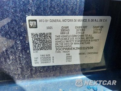 Zdjęcie 12 z 12 samochodu: 2022 CHEVROLET SILVERADO LTD C1500 CUSTOM VIN:3GCPWBEK2NG112109 - miniatura