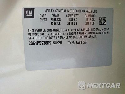 Zdjęcie 12 z 12 samochodu: 2013 CADILLAC XTS LUXURY COLLECTION VIN:2G61P5S38D9160520 - miniatura