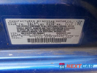 Zdjęcie 13 z 13 samochodu: 2014 NISSAN VERSA NOTE SV VIN:3N1CE2CP3EL399891 - miniatura