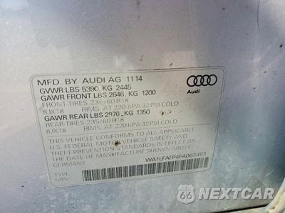 Zdjęcie 13 z 13 samochodu: 2015 AUDI Q5 PREMIUM PLUS VIN:WA1LFAFP4FA067493 - miniatura