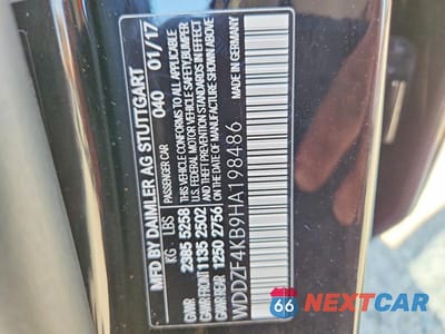 Zdjęcie 13 z 13 samochodu: 2017 MERCEDES-BENZ E 300 4MATIC VIN:WDDZF4KB9HA198486 - miniatura