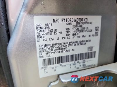 Zdjęcie 12 z 12 samochodu: 2014 FORD F350 SUPER DUTY VIN:1FT8W3BT4EEA59153 - miniatura