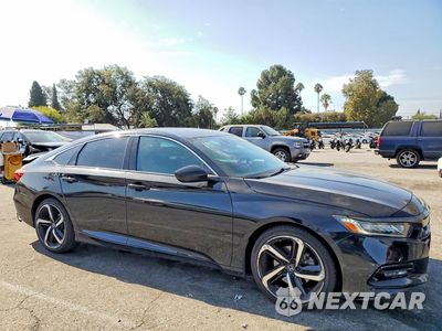 Czwarte zdjęcie samochodu z boku: 2020 HONDA ACCORD SPORT VIN:1HGCV1F3XLA137596 - miniatura