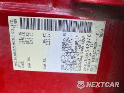 Zdjęcie 13 z 13 samochodu: 2009 NISSAN ALTIMA 2.5 VIN:1N4AL21E59N542976 - miniatura