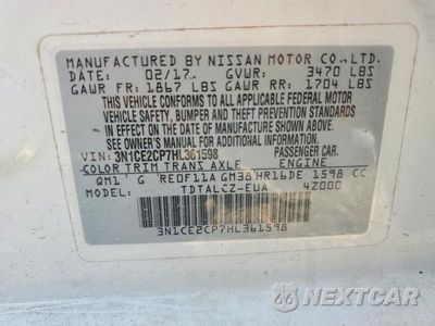 Zdjęcie 12 z 12 samochodu: 2017 NISSAN VERSA NOTE S PLUS VIN:3N1CE2CP7HL361598 - miniatura