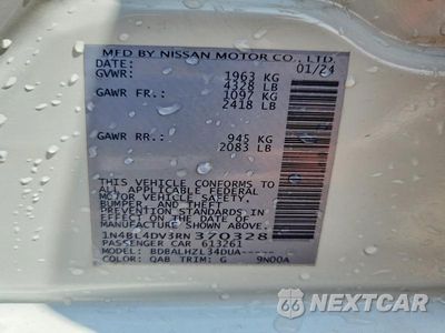 Zdjęcie 12 z 12 samochodu: 2024 NISSAN ALTIMA SV VIN:1N4BL4DV3RN370328 - miniatura