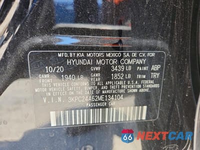 Zdjęcie 13 z 13 samochodu: 2021 HYUNDAI ACCENT SE VIN:3KPC24A62ME134104 - miniatura
