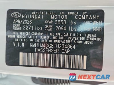 Zdjęcie 13 z 13 samochodu: 2026 HYUNDAI ELANTRA SEL SPORT VIN:KMHLM4DG8TU234864 - miniatura
