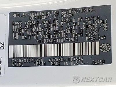 Zdjęcie 13 z 13 samochodu: 2026 TOYOTA CAMRY SE VIN:4T1DAACK1TU774901 - miniatura