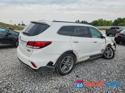 Trzecie zdjęcie samochodu z tyłu: 2018 HYUNDAI SANTA FE LIMITED ULTIMATE VIN:KM8SRDHF6JU288174 - miniatura