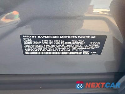 Zdjęcie 13 z 13 samochodu: 2024 BMW X3 SDRIVE30I VIN:WBX47DP04RN314344 - miniatura