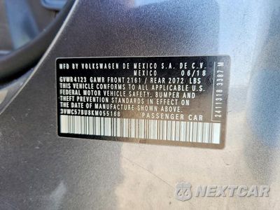Zdjęcie 13 z 13 samochodu: 2019 VOLKSWAGEN JETTA S VIN:3VWC57BU8KM055168 - miniatura