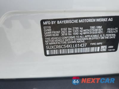 Zdjęcie 13 z 13 samochodu: 2019 BMW X5 XDRIVE40I VIN:5UXCR6C54KLL61437 - miniatura